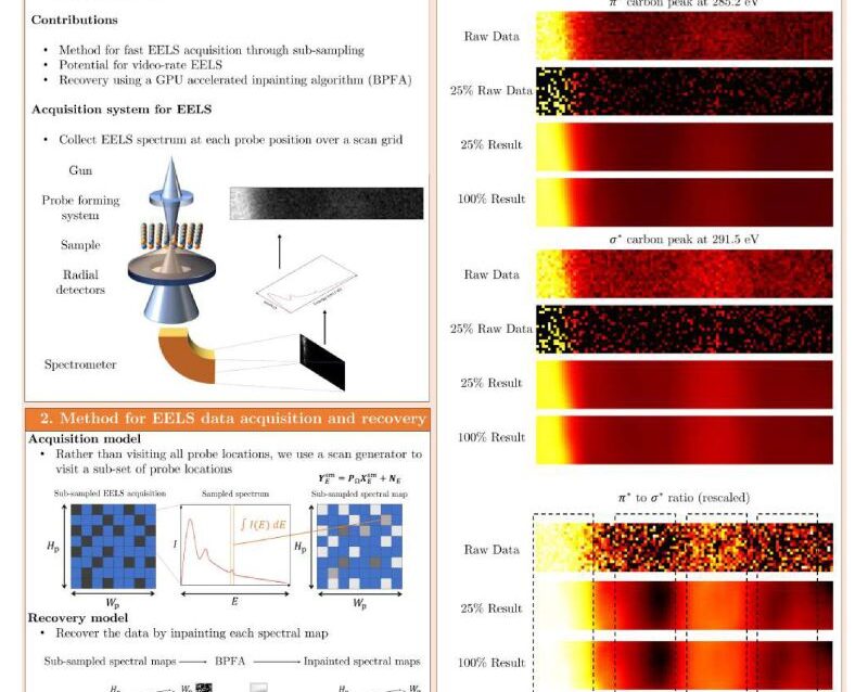 Fast and low dose EELS using compressive sensing